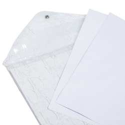 Dior Clear Monogram Embossed File Case