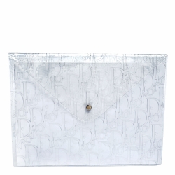 Dior Clear Monogram Embossed File Case