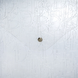 Dior Clear Monogram Embossed File Case