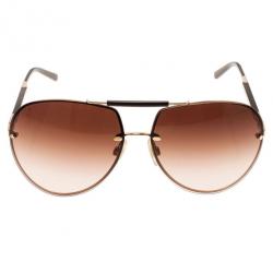 Pre Owned Dolce and Gabbana Brown Unisex Aviators