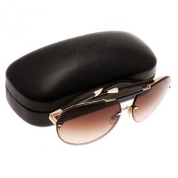 Pre Owned Dolce and Gabbana Brown Unisex Aviators