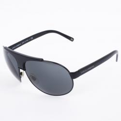 Pre Owned Dolce and Gabbana DG 2056 Black Unisex Aviators