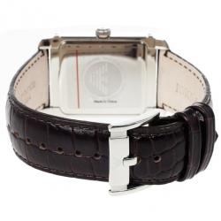 Pre Owned Emporio Armani Bronze Stainless Steel AR0489 Unisex Wristwatch 33MM