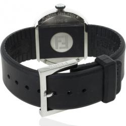 مملوكة مسبقًا Fendi 8010 G SS Rubber Yellow Unisex Wristwatch 38 MM