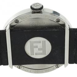 مملوكة مسبقًا Fendi 8010 G SS Rubber Yellow Unisex Wristwatch 38 MM