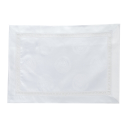 Gianni Versace Vintage White Medusa Pattern Placemat & Napkin Set