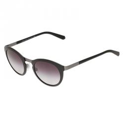 Giorgio Armani Black Phantos Round Sunglasses