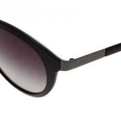 Giorgio Armani Black Phantos Round Sunglasses