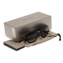 Giorgio Armani Black Phantos Round Sunglasses