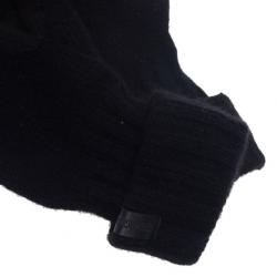 Pre Owned Giorgio Armani Black Cashmere Gloves S