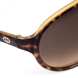مملوكة مسبقًا Gucci Tortoise Frame GG3514 Unisex Shield Sunglasses