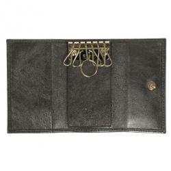 Pre Owned Gucci Metallic Leather Key Case