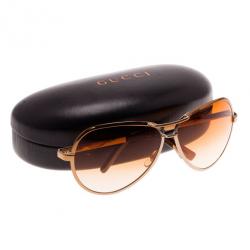 مملوكة مسبقًا Gucci Gold GG 2785 Unisex Aviators