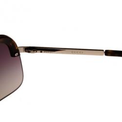 Pre Owned Gucci Brown GG 1859 Unisex Shield Sunglasses