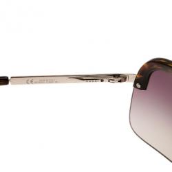Pre Owned Gucci Brown GG 1859 Unisex Shield Sunglasses