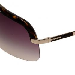 Pre Owned Gucci Brown GG 1859 Unisex Shield Sunglasses