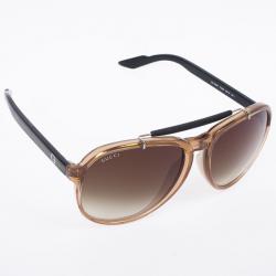 مملوكة مسبقًا Gucci Brown Unisex Aviators
