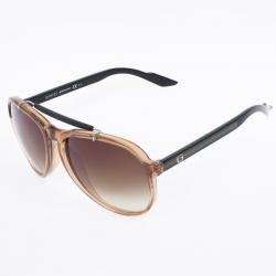 مملوكة مسبقًا Gucci Brown Unisex Aviators