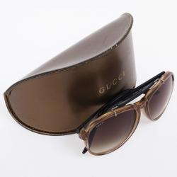 مملوكة مسبقًا Gucci Brown Unisex Aviators