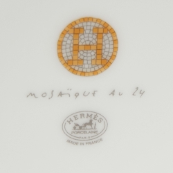 Pre Owned Hermès Gold Mosaique AU 24 Mug