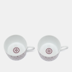 Hermes H Deco Rouge Tea Cup and Saucer Set
