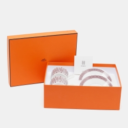 Hermes H Deco Rouge Tea Cup and Saucer Set