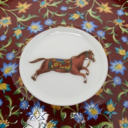 Hermes Cheval D' Orient Coffee Cup & Saucer Set
