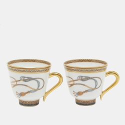 Hermes Cheval D' Orient Coffee Cup & Saucer Set
