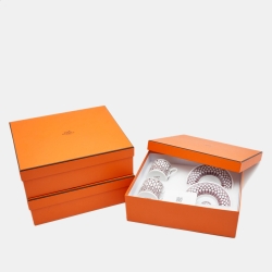 Hermes Rouge H Deco 6 Sets of  Coffee Cup And Saucer