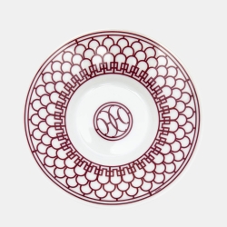 Hermes Rouge H Deco 6 Sets of  Coffee Cup And Saucer