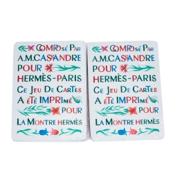 Hermes Red & Pink Playing Cards
