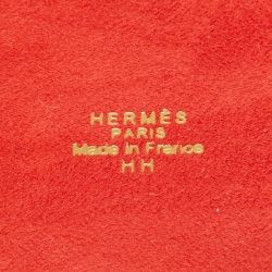 Hermès Rouge Sellier Porcelain Change Tray