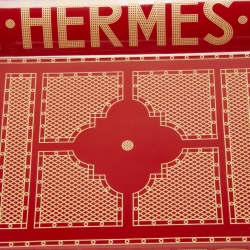 Hermès Rouge Sellier Porcelain Change Tray