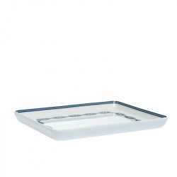 Hermes Blue & White Porcelain Chain d'Ancre Tray