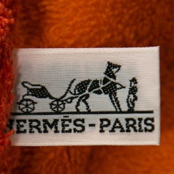 Hermes Orange Multicolor Terry Baby Horse Beach Towel 