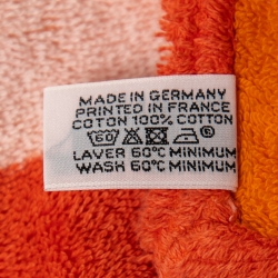 Hermes Orange Multicolor Terry Baby Horse Beach Towel 