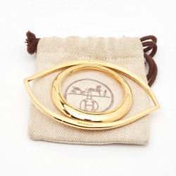 Hermes Oeil Gold Tone Magnifying Glass