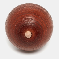 Hermes Brown/Black Oak Wood Spinning Top