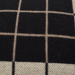 Hermes Black Patterned Wool and Cashmere Avalon Pillow S 