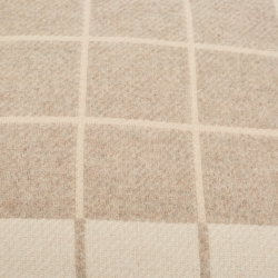 Hermes Beige Patterned Wool and Cashmere Avalon Pillow S