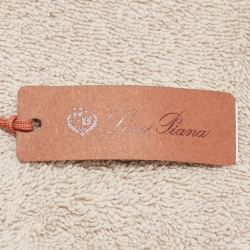 Pre Owned Loro Piana Beige Logo Embroidered Cotton Terry My Golf Towel