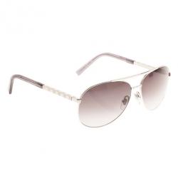Pre Owned Louis Vuitton Silver Attitude Pilote Unisex Aviators