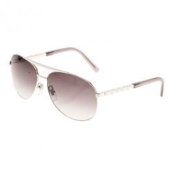 Pre Owned Louis Vuitton Silver Attitude Pilote Unisex Aviators