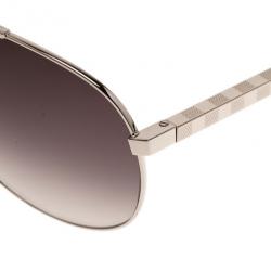 Pre Owned Louis Vuitton Silver Attitude Pilote Unisex Aviators