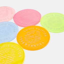 Louis Vuitton Multicolor Plexiglas Monogram Fluo Coasters Set