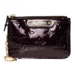 مملوكة مسبقًا Louis Vuitton Amarante Monogram Vernis Key Pouch