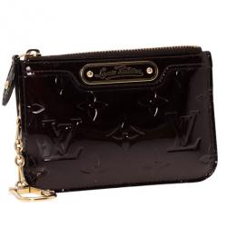 مملوكة مسبقًا Louis Vuitton Amarante Monogram Vernis Key Pouch