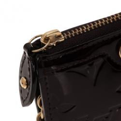 مملوكة مسبقًا Louis Vuitton Amarante Monogram Vernis Key Pouch