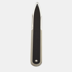 Montblanc Gunmetal Tone Wooden Inlay Letter Opener
