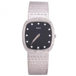 Piaget 18 K White Gold Vintage Unisex Wristwatch 28 MM